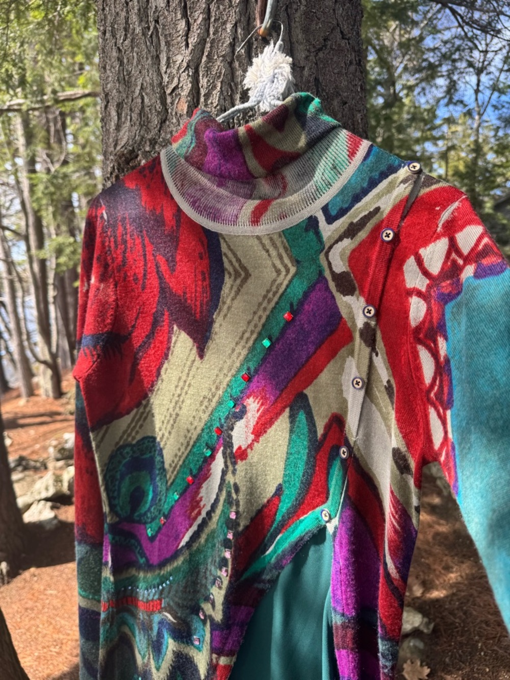 Desigual Long Freya Turtleneck Sweater L